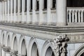 Las Vegas - Circa December 2016: Example of Roman Architecture with arches, columns and Corinthian capitals I