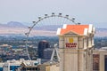 Las Vegas - Circa July 2017: Caesars Entertainment Corporation properties - Caesars Palace, The Linq and the High Roller I