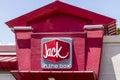 Las Vegas - Circa July 2017: Jack-In-The-Box Fast Food Restaurant. Jack-In-The-Box Operates More Than 2,200 Restaurants in IV Royalty Free Stock Photo