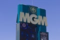 Las Vegas - Circa July 2016: Signage of the MGM Grand Hotel. This Property is a Subsidiary of MGM Resorts International I Royalty Free Stock Photo