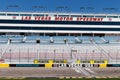 Start Finish line at Las Vegas Motor Speedway. LVMS hosts NASCAR and NHRA events including the Pennzoil 400 II Royalty Free Stock Photo