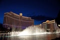 Las vegas fountains in front of the belagio