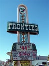 Las Vegas Frontier Hotel Sign Full Royalty Free Stock Photo