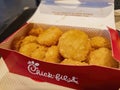 Close up shot of the delicious Chick Fil A meal Royalty Free Stock Photo