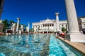 LAS VEGAS - JUNE 26, 2019: Exterior view of Caesars Palace Casino and Hotel