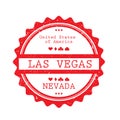 las vegas label. Vector illustration decorative design