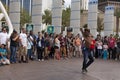 Street performer Turf amazes tourists in Las Vegas, NV on March Royalty Free Stock Photo