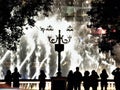 Las Vegas Musical Fountain Silhouettes of Tourists