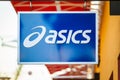 LAS VEGAS, NEVADA - August 22nd, 2016: Asics Logo On Store Front Royalty Free Stock Photo