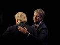 LAS VEGAS NEVADA, DECEMBER 14, 2015: Republican presidential candidate Donald and his son, Eric Trump at campaign event at Westgat