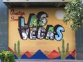Las Vegas, Nevada 4-23-16: Greetings From Postcard Mural on City Building