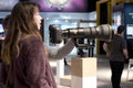 Nikon cameras and photo-shoot booth at the Consumer Electronic Show CES 2020