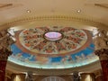 Amazing Mural and Skylight in Casino Courtyard Royalty Free Stock Photo