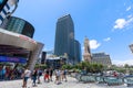 people walking on the Las Vegas Strip Royalty Free Stock Photo