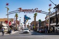 Las Vegas, Nevada - Entrance to the Fremont Street Experience canopy during the daytime, in downtown Las Vegas,