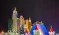 Las vegas nevada strip and surroundings at night Royalty Free Stock Photo