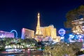 Las vegas nevada strip and surroundings at night Royalty Free Stock Photo