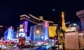 Las vegas nevada strip and surroundings at night Royalty Free Stock Photo