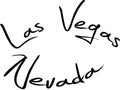 Las Vegas Nevada text sign illustration Royalty Free Stock Photo