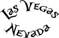 Las Vegas Nevada text sign illustration Royalty Free Stock Photo