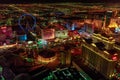 Las Vegas skyline night Royalty Free Stock Photo