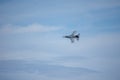 Air Force fighters from different national bases practicing landing and formation flying Royalty Free Stock Photo