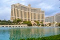 LAS VEGAS, NEVADA, UNITED STATES - 9 November 2022: Bellagio fountain show in Vegas