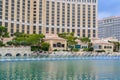 LAS VEGAS, NEVADA, UNITED STATES - 9 November 2022: Bellagio fountain show in Vegas