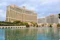 LAS VEGAS, NEVADA, UNITED STATES - 9 November 2022: Bellagio fountain show in Vegas