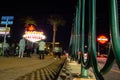 LAS VEGAS, NEVADA, UNITED STATES - 11 November 2022: Long exposure photo of the iconic Welcome to Las Vegas sign