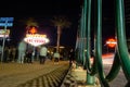 LAS VEGAS, NEVADA, UNITED STATES - 11 November 2022: Long exposure photo of the iconic Welcome to Las Vegas sign