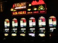 LAS VEGAS NEVADA, USA - AUGUST 18. 2009: Vintage slot machines in a Casino