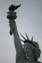 LAS VEGAS, NEVADA, USA - FEBRUARY: Close-up View of the replica of the Statue of Liberty at the New York Hotel and Casino in Las Royalty Free Stock Photo