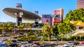 The famous Fashion Show Mall on the busy Las Vegas Boulevard, also called The Strip