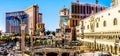 Resorts and Casinos along the busy Las Vegas Boulevard, also called The Strip, in Las Vegas, Nevada