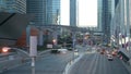 LAS VEGAS, NEVADA USA - 5 MAR 2020: Futuristic CityCenter casino complex in sin city downtown. Modern luxury hotels, Royalty Free Stock Photo