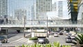 LAS VEGAS, NEVADA USA - 7 MAR 2020: Futuristic CityCenter casino complex in sin city downtown. Modern luxury unincorporated urban Royalty Free Stock Photo