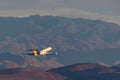 Gulfstream G-V luxury business jet N168CE departing McCarran International Airport Las Vegas Royalty Free Stock Photo