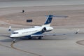 Luxury Bombardier Global Express business jet N702DR at McCarran International Airport Las Vegas