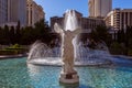 Las Vegas, Nevada, USA - October 31, 2019: Replica of The Winged Victory of Samothrace in Caesars Palace Casino Royalty Free Stock Photo