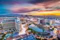 Las Vegas, Nevada, USA Skyline at Dusk Royalty Free Stock Photo