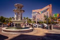 Las Vegas, Nevada, USA - Fountain and the Tresure Island casino