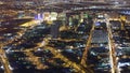 Las Vegas (night ariel) Royalty Free Stock Photo