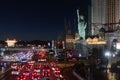 Las Vegas by night at the strip a surreal fairytale city