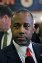 LAS VEGAS, NV, DEC.15, 2015, closeup profile of Dr. Ben Carson, retired neurosurgeon and 2016 Republican presidential candidate, s