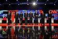LAS VEGAS, NV - DECEMBER 15: Republican presidential candidates (L-R) John Kasich, Carly Fiorina, Sen. Marco Rubio, Ben Carson, Do