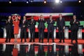 LAS VEGAS, NV - DECEMBER 15: Republican presidential candidates (L-R) John Kasich, Carly Fiorina, Sen. Marco Rubio, Ben Carson, Do