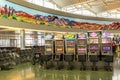 Interior of Terminal D at McCarran International Airport Royalty Free Stock Photo