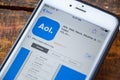 LAS VEGAS, NV - September 22. 2016 - AOL America On Line iPhone