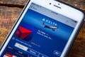 LAS VEGAS, NV - September 22. 2016 - Delta Airlines iPhone App I